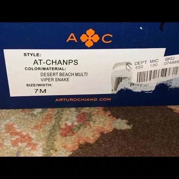 ARTURO CHIANG WEDGES DESERT SNAKE 7M - Picture 10 of 10